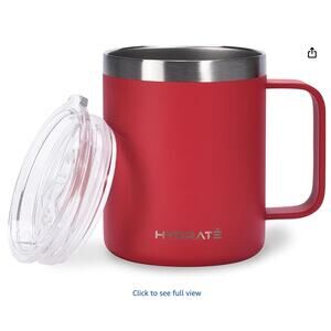 Insulated Travel Coffee Mug, Tumbler - 12oz - Hot Pink